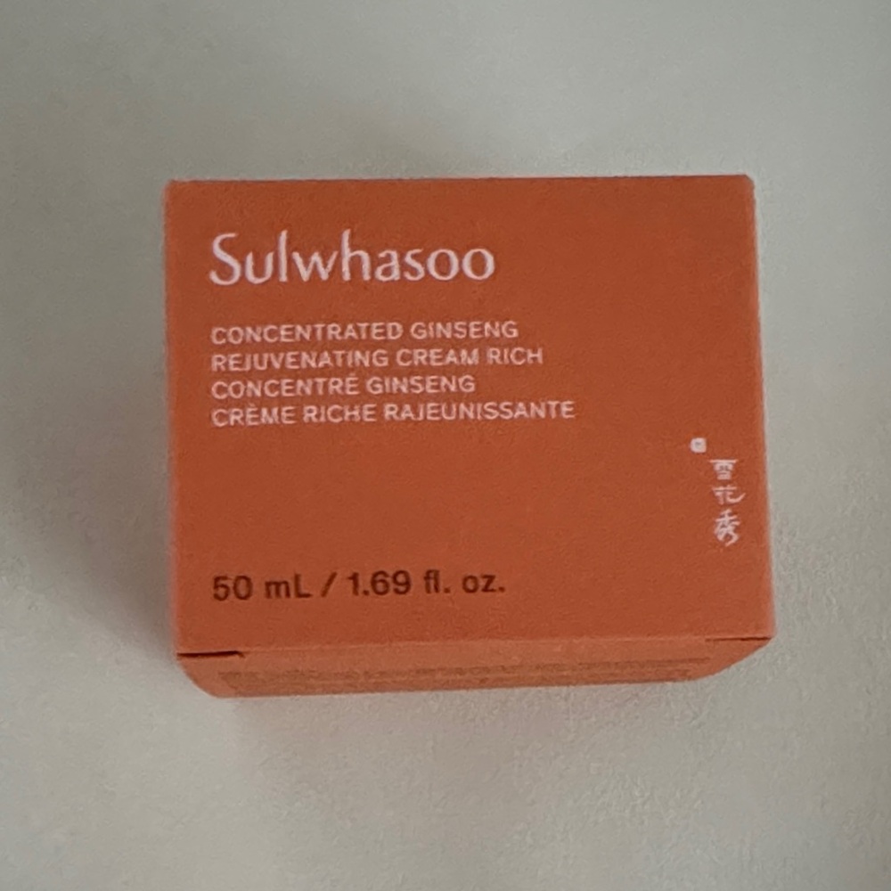 Sulwhasoo concentrated ginseng Rejuvenating Cream Rich 50ml brand new exp 2027